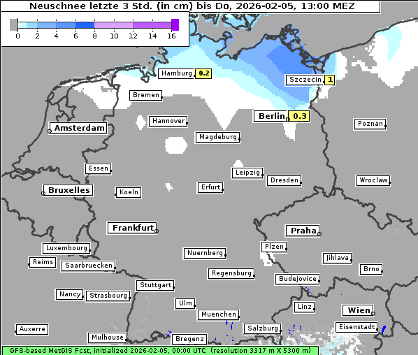 Neuschnee, 5. 2. 2026