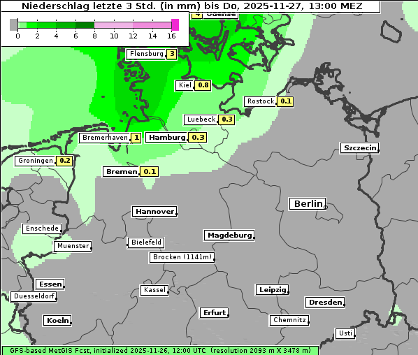 Niederschlag, 27. 11. 2025