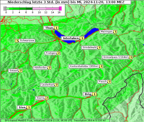 Niederschlag, 20. 11. 2024