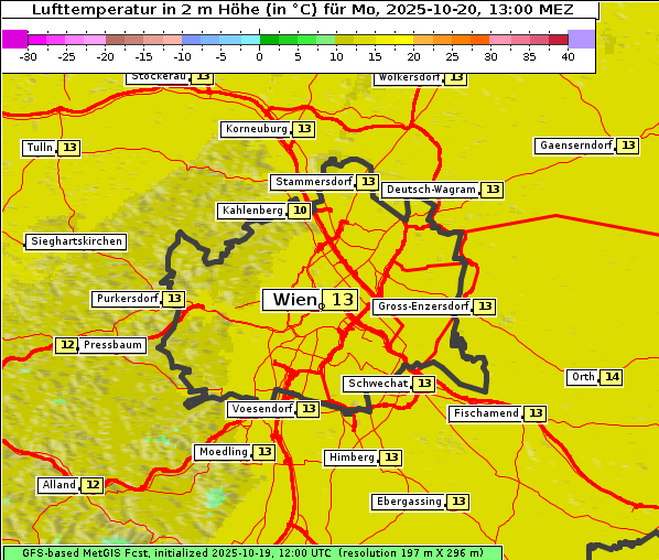 Temperatur, 20. 10. 2025