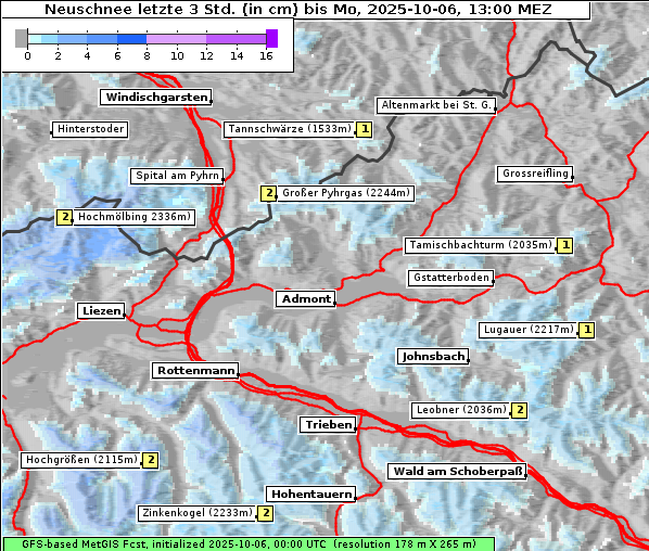 Neuschnee, 6. 10. 2025