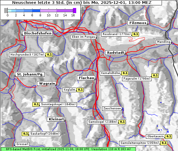 Neuschnee, 1. 12. 2025