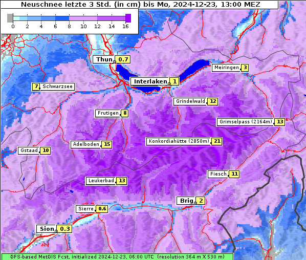 Neuschnee, 23. 12. 2024