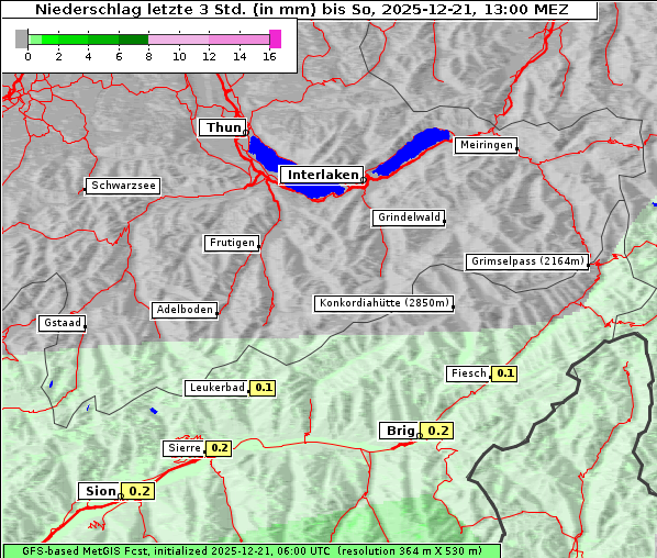 Niederschlag, 21. 12. 2025