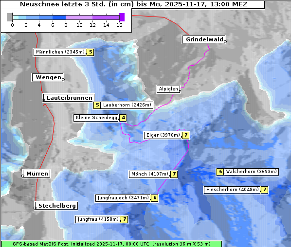 Neuschnee, 17. 11. 2025