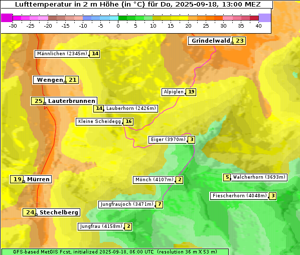 Temperatur, 18. 9. 2025