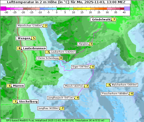 Temperatur, 3. 11. 2025