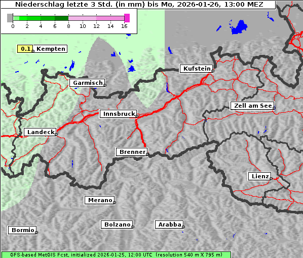 Niederschlag, 26. 1. 2026