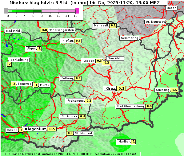 Niederschlag, 20. 11. 2025