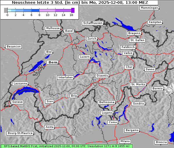 Neuschnee, 8. 12. 2025
