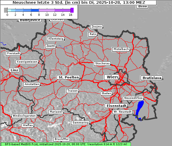 Neuschnee, 28. 10. 2025