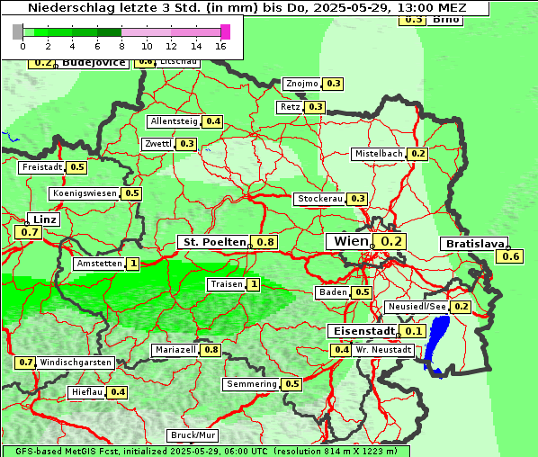 Niederschlag, 29. 5. 2025