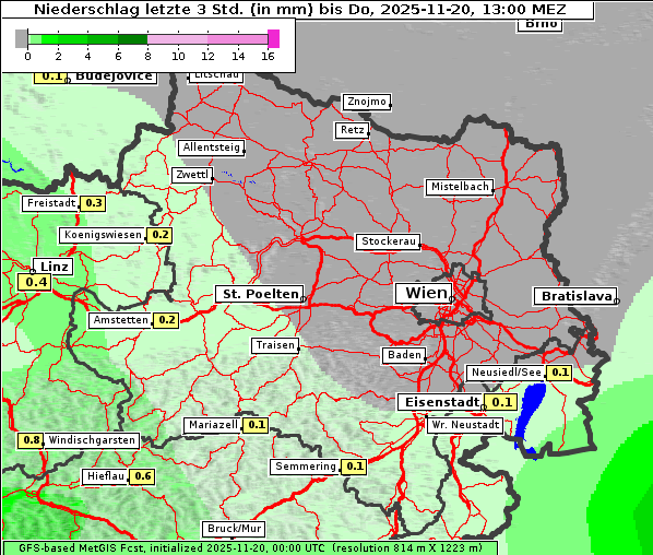 Niederschlag, 20. 11. 2025