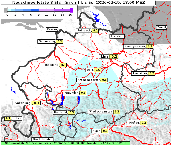 Neuschnee, 15. 2. 2026