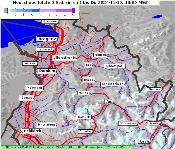 Neuschnee, 19. 11. 2024