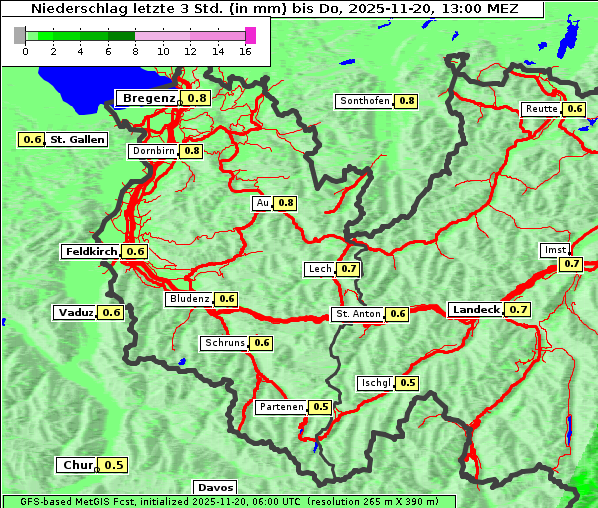 Niederschlag, 20. 11. 2025
