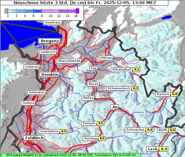 Neuschnee, 5. 12. 2025