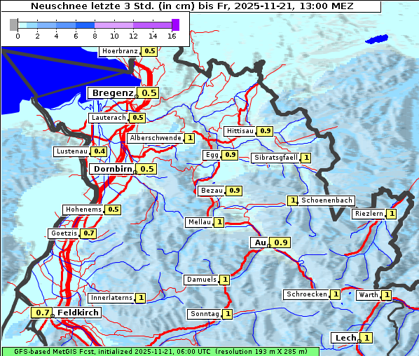 Neuschnee, 21. 11. 2025