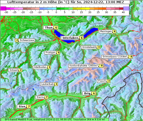 Temperatur, 22. 12. 2024