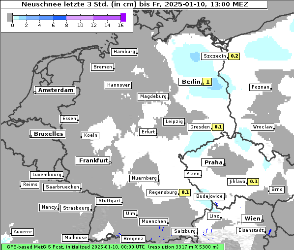 Neuschnee, 10. 1. 2025