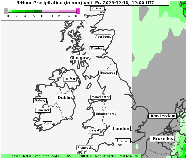 Niederschlag, 19. 12. 2025