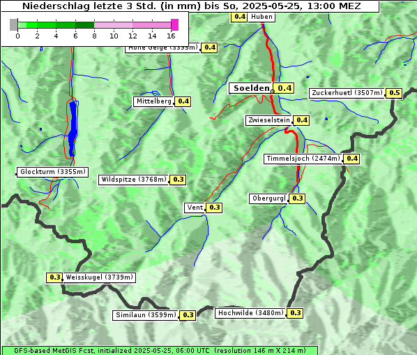 Niederschlag, 25. 5. 2025