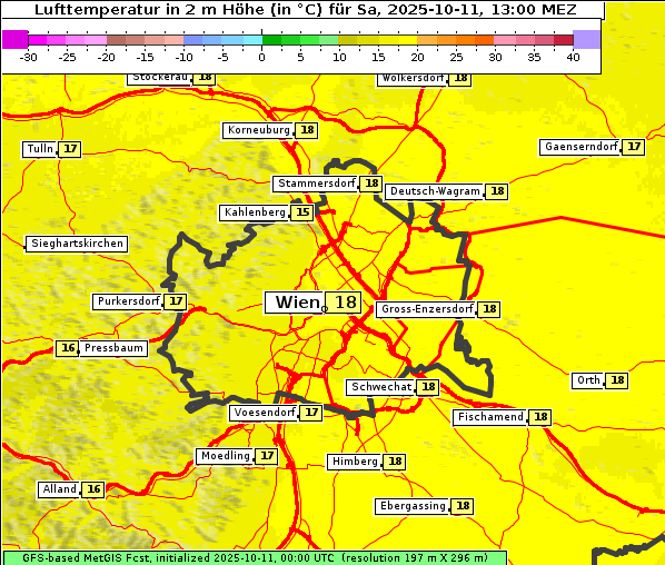 Temperatur, 11. 10. 2025