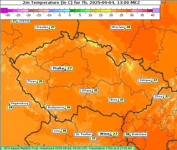 Temperatur, 4. 9. 2025