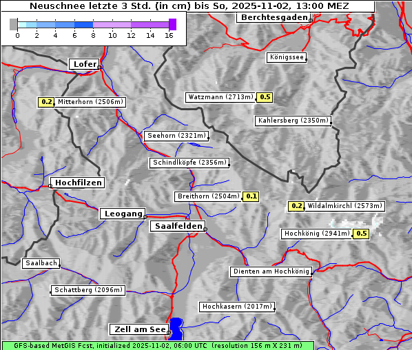 Neuschnee, 2. 11. 2025