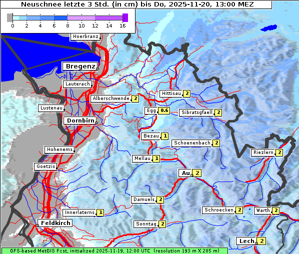 Neuschnee, 20. 11. 2025