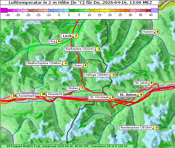 Temperatur, 16. 4. 2026