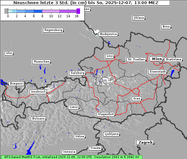 Neuschnee, 7. 12. 2025