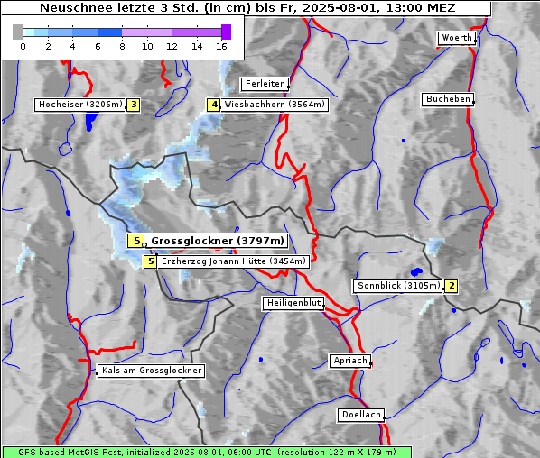 Neuschnee, 1. 8. 2025