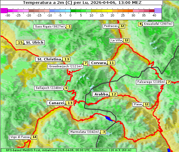 Temperatur, 6. 4. 2026
