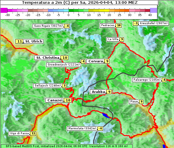 Temperatur, 4. 4. 2026