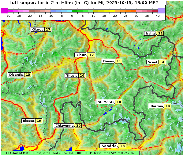 Temperatur, 15. 10. 2025