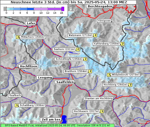 Neuschnee, 24. 5. 2025