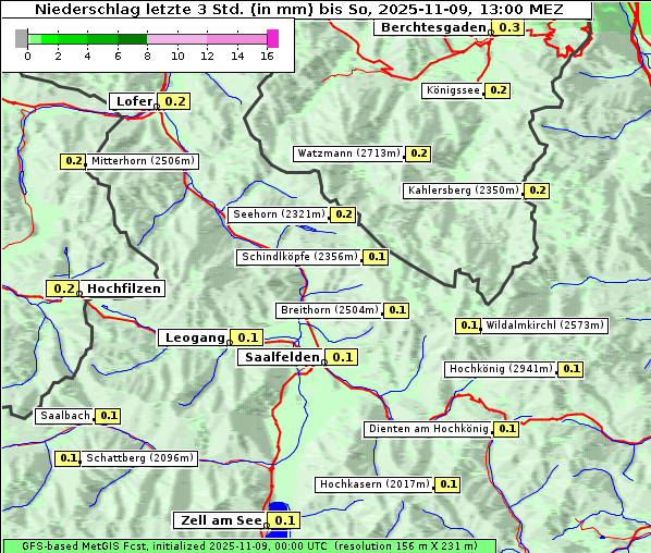 Niederschlag, 9. 11. 2025
