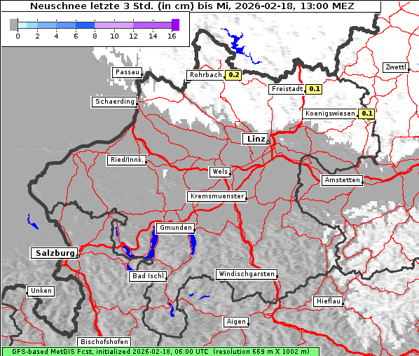 Neuschnee, 18. 2. 2026