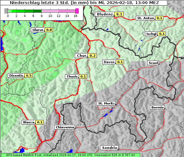 Niederschlag, 18. 2. 2026