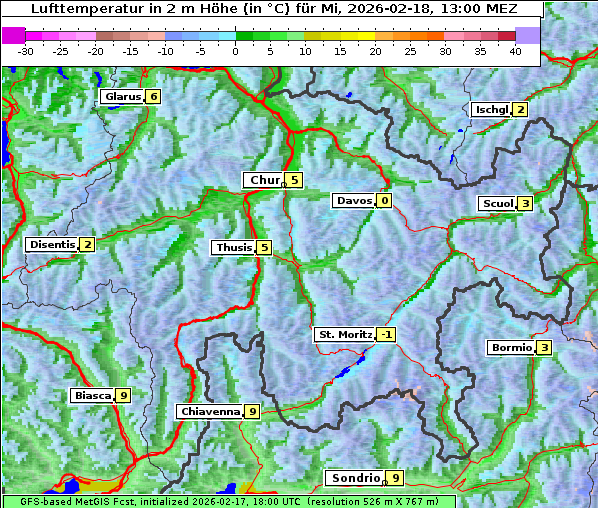 Temperatur, 18. 2. 2026