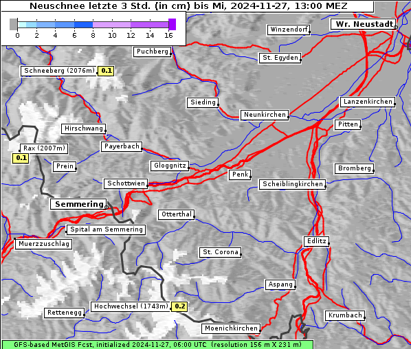 Neuschnee, 27. 11. 2024