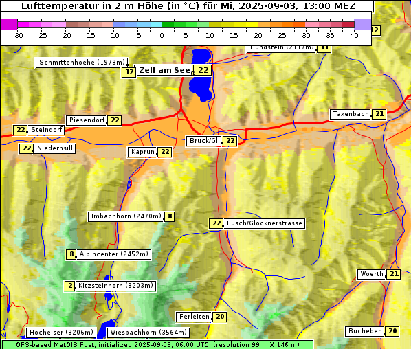 Temperatur, 3. 9. 2025