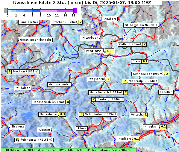 Neuschnee, 7. 1. 2025