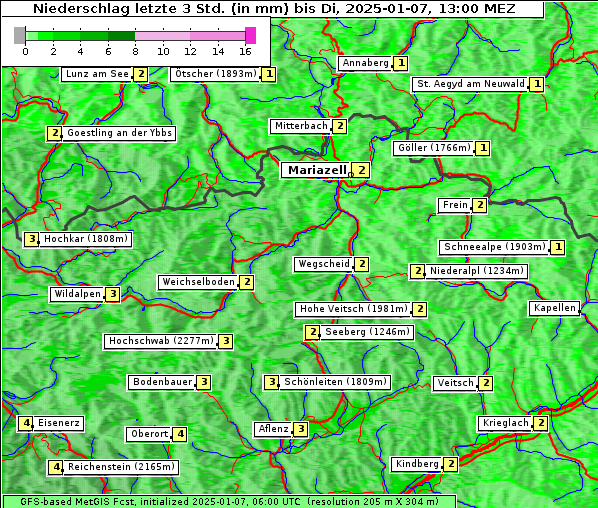 Niederschlag, 7. 1. 2025