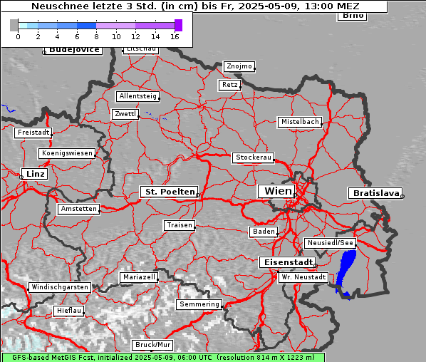 Neuschnee, 9. 5. 2025