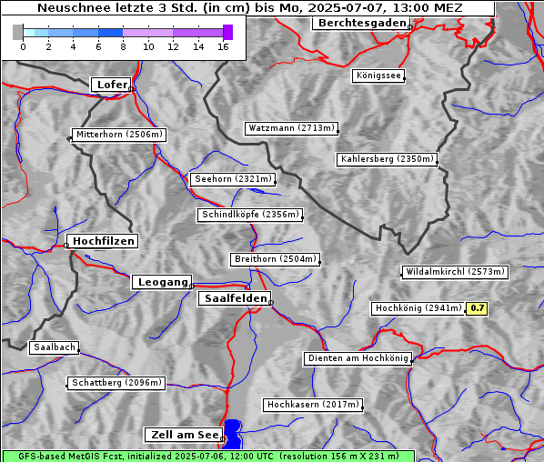 Neuschnee, 7. 7. 2025