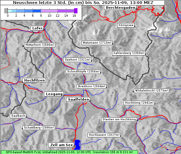 Neuschnee, 9. 11. 2025