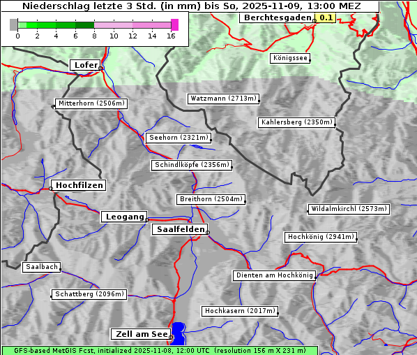 Niederschlag, 9. 11. 2025