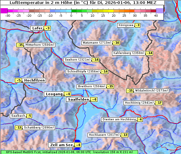 Temperatur, 6. 1. 2026